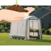 GrowIt Greenhouse-In-A-Box Easy Flow Greenhouse Peak-Style, 6' x 8' x 6' 6"   554795827